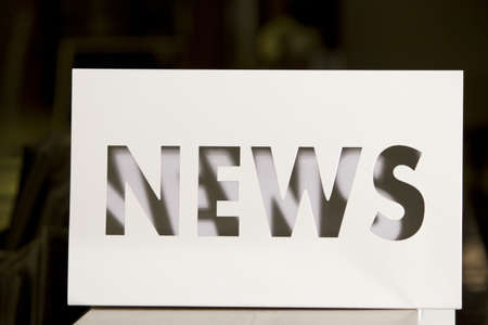 white bookshelf news lighting penetrateの写真素材