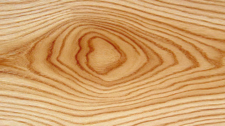 This image features a detailed close-up of natural wood grain, highlighting its warm tones and smooth textures, perfect for design and decor projects.の素材