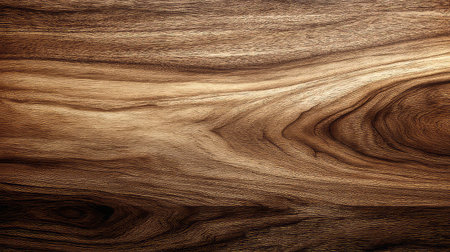 This close-up image features a beautifully textured surface of brown wood, showcasing natural grains and patterns that highlight the beauty of organic materials.の素材