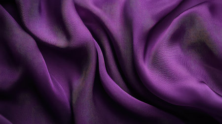 This image showcases a smooth and vibrant purple fabric with gentle waves, perfect for enhancing backgrounds, textile projects, or artistic designs.の素材