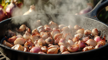 A close-up view of sautの素材