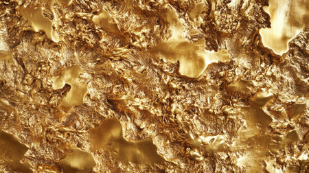 This image features a richly textured golden surface with captivating abstract patterns, ideal for conveying luxury and opulence in various creative fields.の素材