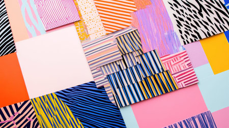 A vibrant collection of colorful abstract backgrounds showcasing various patterns and textures, perfect for creative design projects and artistic inspiration.の素材