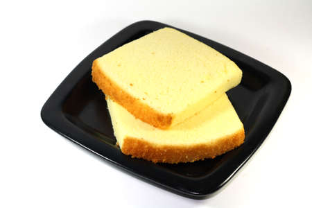 Butter cake with milkの写真素材