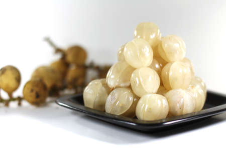 Langsat or dukuの写真素材