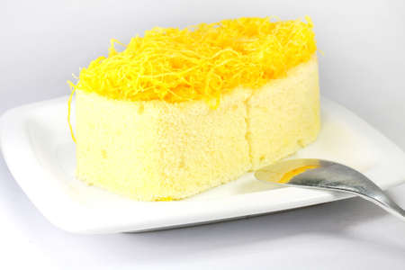 Foythong cake, Gold Egg Yolks Thread Cakeの写真素材