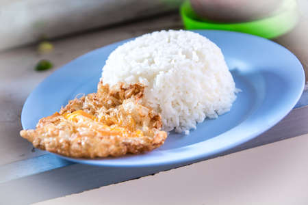 Fried rice to taste and help save money in the pocket as I know urgently の写真素材