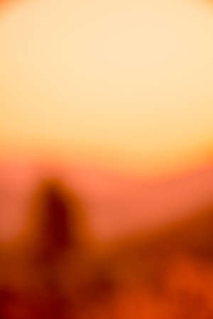 blur sunset red.の写真素材