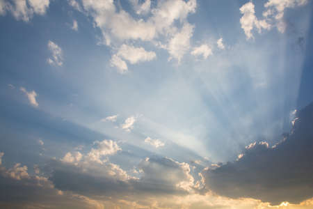 Clouds obscured the sun just before sunset.