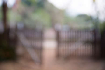 Front door, two doors blurred .の写真素材