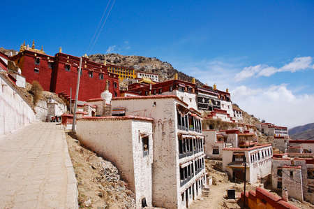 Ganden Monastery, Tibetの写真素材