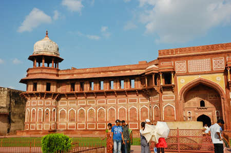 Jahangiri Mahal in Agra fort, Indiaのeditorial素材
