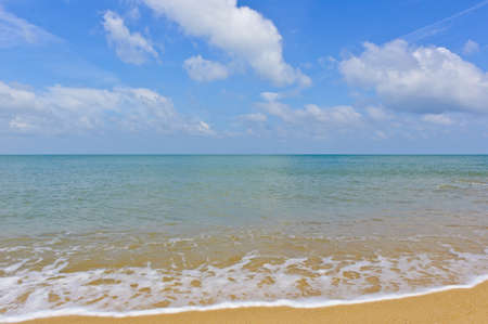 Beach and sea with blue sky