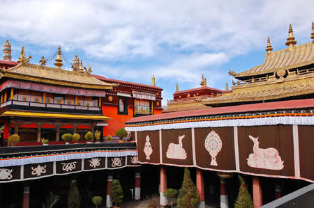 Jokhang temple in Lhasa, Tibetのeditorial素材