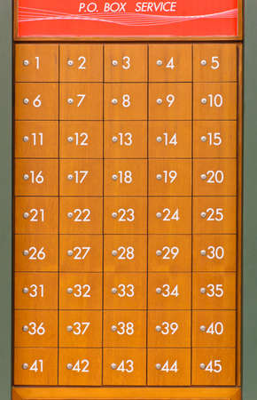 Post office boxesの写真素材