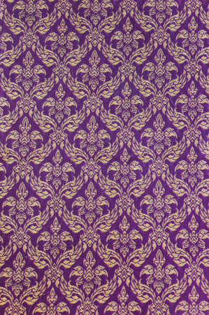 Floral pattern fabric in traditional Thai styleの写真素材