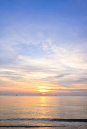 Seascape of beautiful sunriseの写真素材