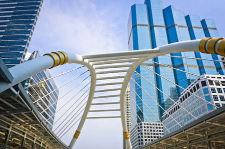 Business area in Bangkok downtown, Thailand
