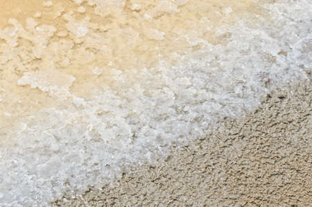 Salt in evaporation ponds の写真素材