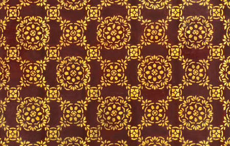 Thai art decorative on temple ceiling