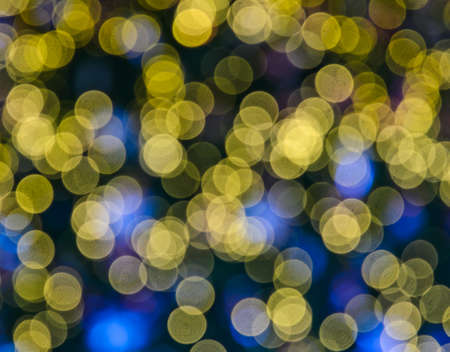 Abstract background of yellow bokeh