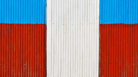 Colorful corrugate wall backgroundの写真素材