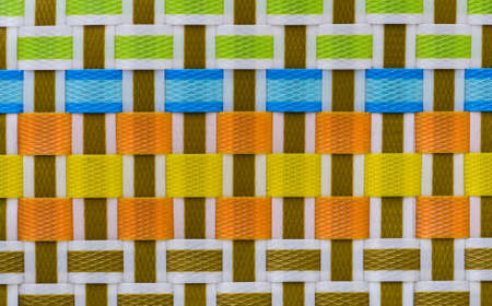 Background of plastic weave textureの写真素材