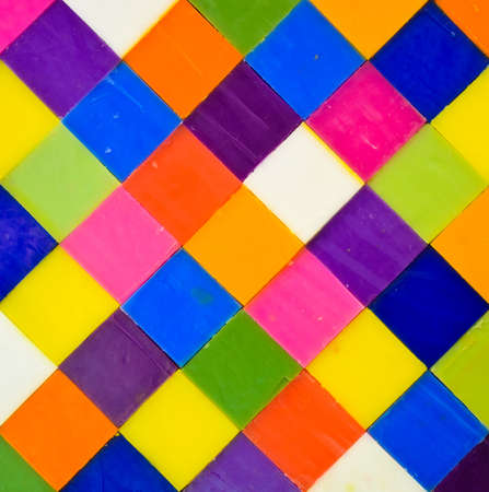 Colorful square candle background
