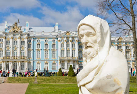Garden Sculture in Catherine Palace at Tsarskoye Selo  Pushkin , Russiaのeditorial素材