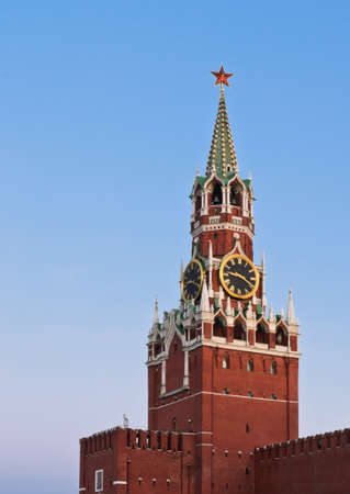 Spasskaya tower or Savior s tower of Moscow Kremlin,  Russia 
