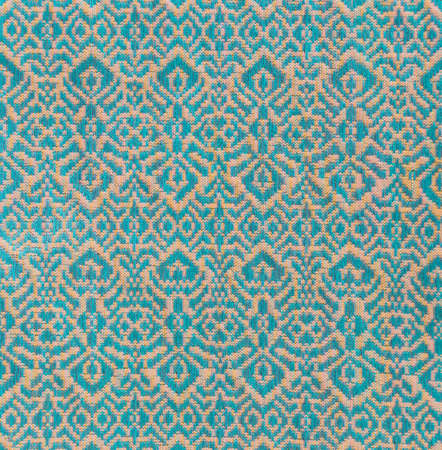 Thai woven fabric pattern の写真素材
