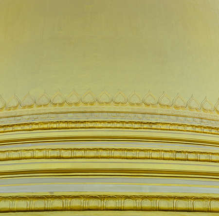 Part of Burmese golden Kaunghmudaw pagoda in Sagaing, Myanmar