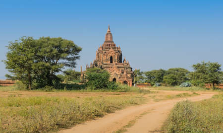 Ancient temple in Bagan, Myanmarの写真素材