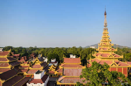 Mandalay Royal Palace, Myanmarのeditorial素材