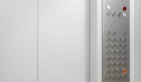 Elevator internal buttons control panel