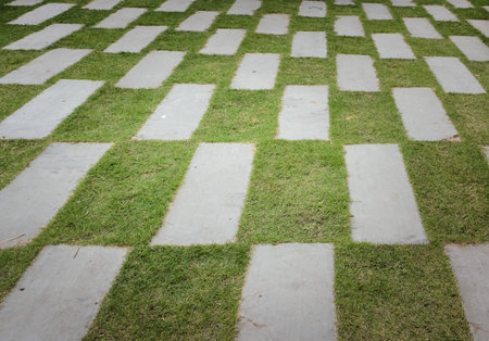 Stone pave decorated background