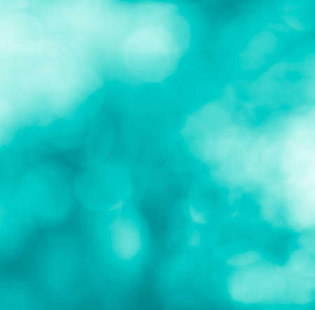 Defocused turquiose lights  abstract backgroundの写真素材