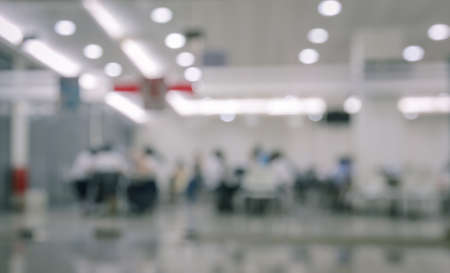 Blurry reading area in  public libraryの写真素材