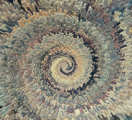 Abstract earth tone twirl motion blur backgroundの写真素材