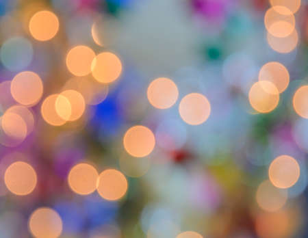 Abstract bokeh background of de-focused Christmas lights
