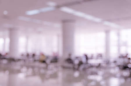 Blurred abstract background of reading area in public libraryの写真素材