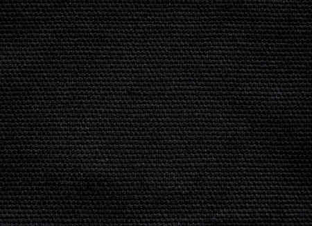 Black heavy woven cotton fabric texture background