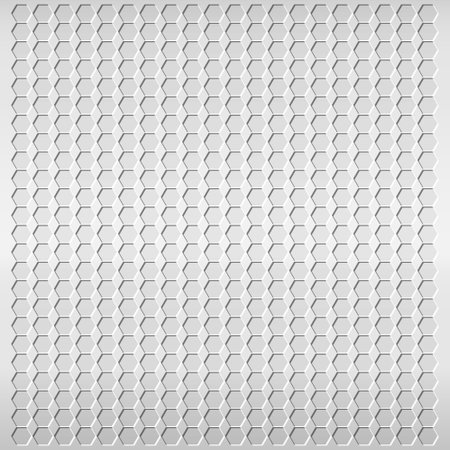Abstract geometric pattern with hexagon shape on gray backgound