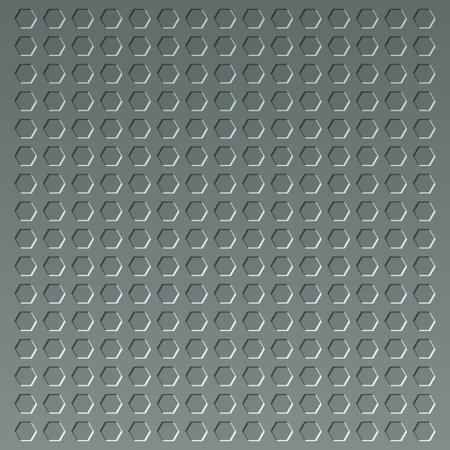 Abstract vector illustration geometric pattern with hexagon shape on gray backgroundのイラスト素材