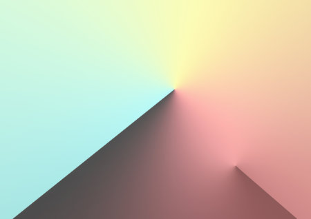 Abstract line yellow and green gradient background for banner, brochure and flyer cover templateの写真素材