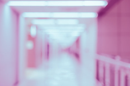 Blurred abstract background of office, hotel lobby or shopping mall.の写真素材