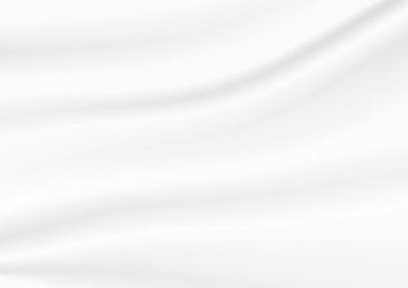 Abstract vector background white rpppled fabric or cloth with soft waves folds illustrationのイラスト素材