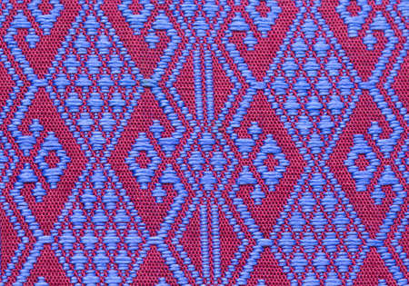 colorful thai fabricの写真素材