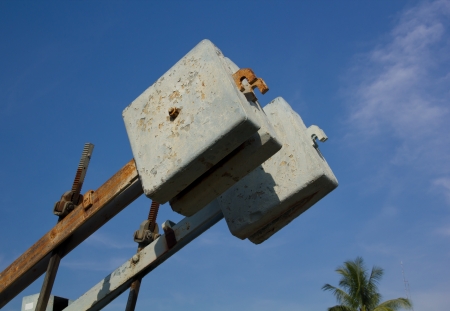 Old direction signal Tool on the junction of railway station の写真素材