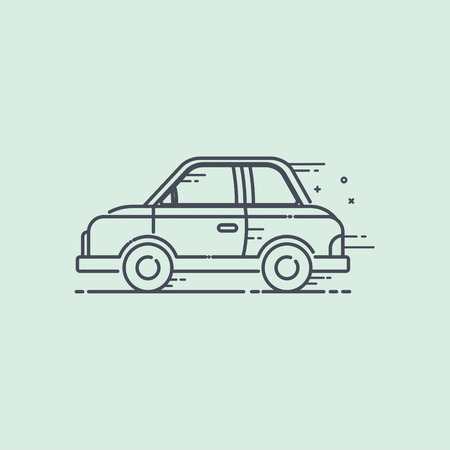 Car icon design concept, Vacation travel symbol, Vector illustration.のイラスト素材